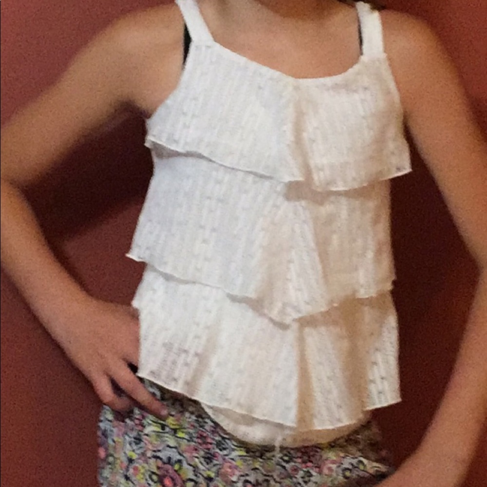 White dressy tank